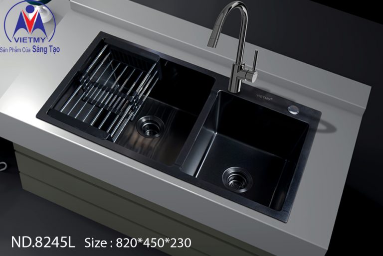 Chậu rửa chén Inox Nano Việt Mỹ ND.8245L