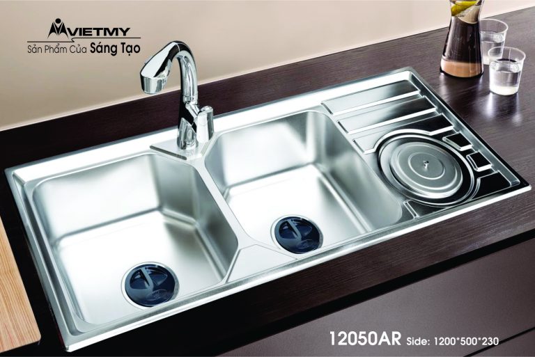 Chậu rửa chén Inox 201 Việt Mỹ H.12050AR