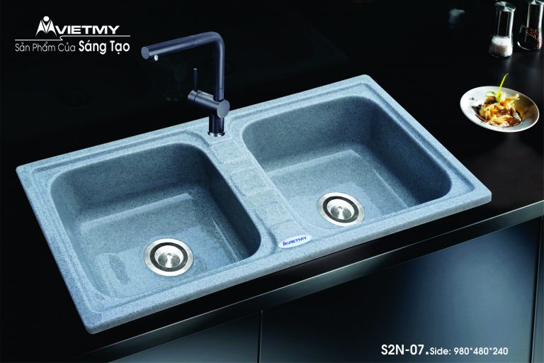 Chậu rửa chén đá Việt Mỹ S2N-07