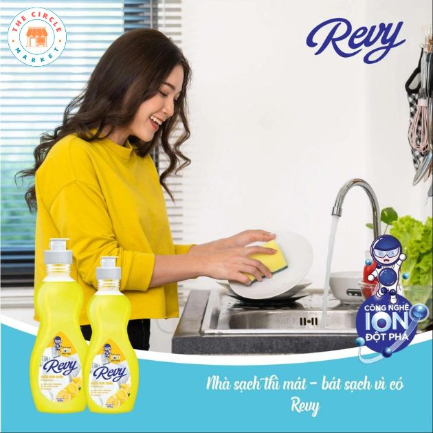 Nước rửa chén Revy hương chanh 3.8Kg